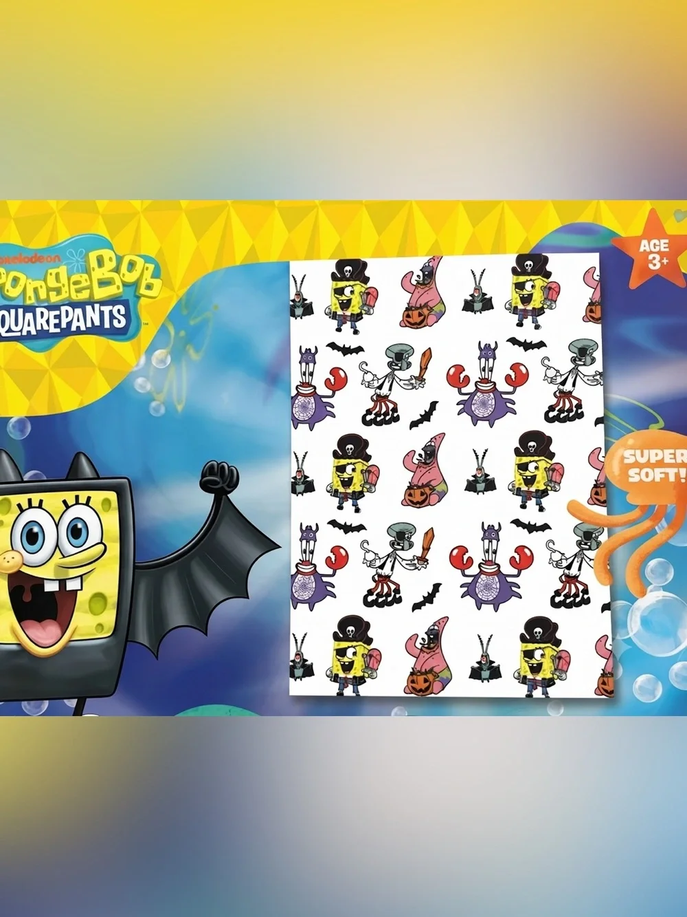 SpongeBob Soft Plush Throw